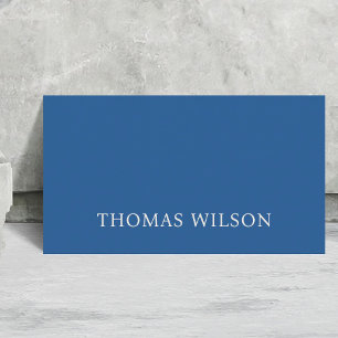 Minimalistisk Blue Light Pastel Consultant Visitkort