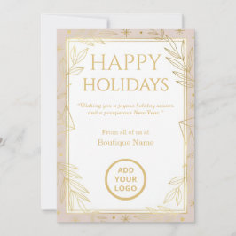 Minimalistisk Blush Guld Butik Julkort