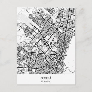 Minimalistisk Bogota Colombia Vykort