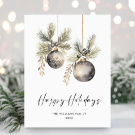 Minimalistisk bohemisk jul Hälsning Helgdag Vykort