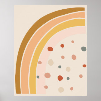 Minimalistisk bohemisk regnbågsstil poster
