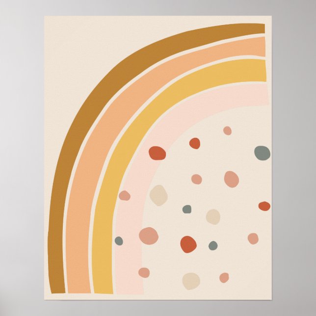 Minimalistisk bohemisk regnbågsstil poster (Framsidan)