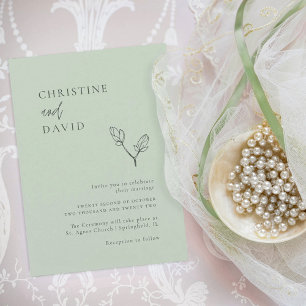 Minimalistisk bohemisk vis weddinginbjudan inbjudningar