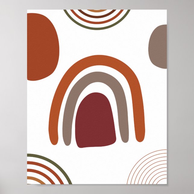 Minimalistisk Boho-Abstrakt Poster (Framsidan)