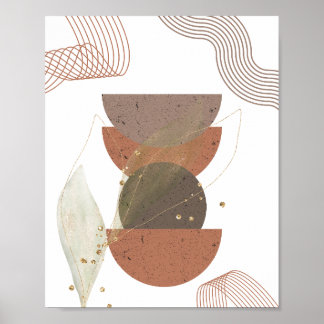 Minimalistisk Boho-Abstrakt Poster