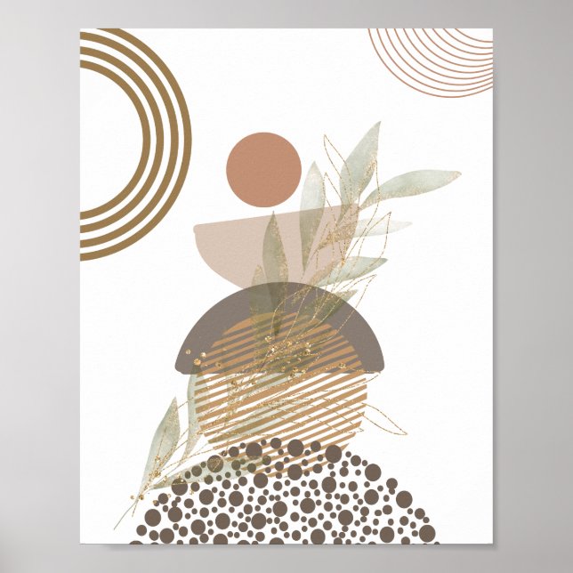 Minimalistisk Boho-Abstrakt Poster (Framsidan)
