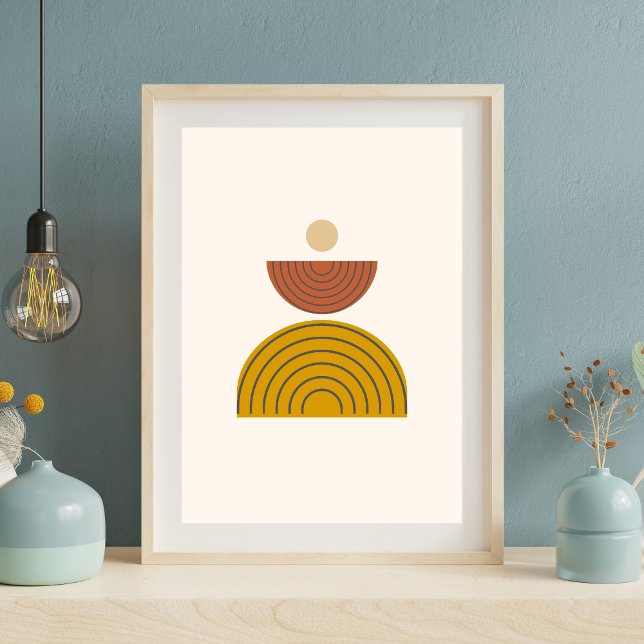 Minimalistisk Boho Abstrakt Wall Art Poster (Skapare uppladdad)