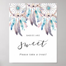 Minimalistisk Boho Baby Shower Spädbarn är ett sva