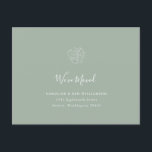 Minimalistisk Boho-Blommigt Flyttat Adress Sage Gr Vykort<br><div class="desc">Minimalistiskt Boho Blommigt Teckning Adress Vi har flyttat-vykort i Grönten Dusty Sage</div>