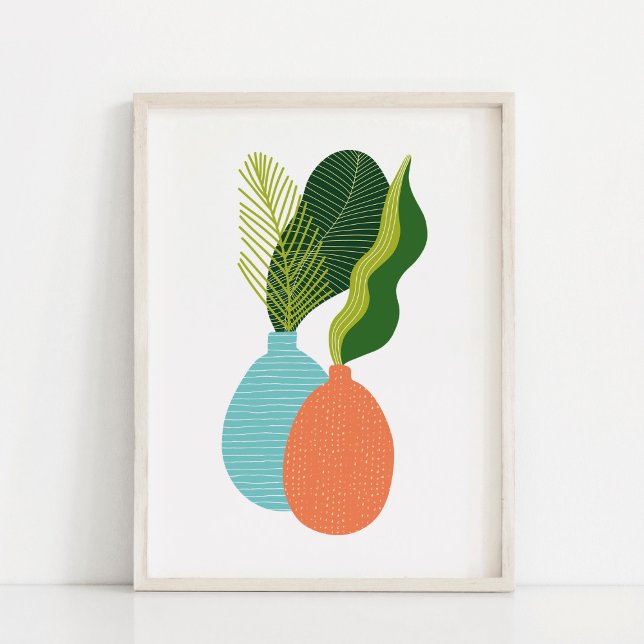 Minimalistisk Boho Botanisk Krukväxt Konst Poster (Skapare uppladdad)