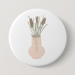Minimalistisk Boho Lavendel i Glasvas Knapp