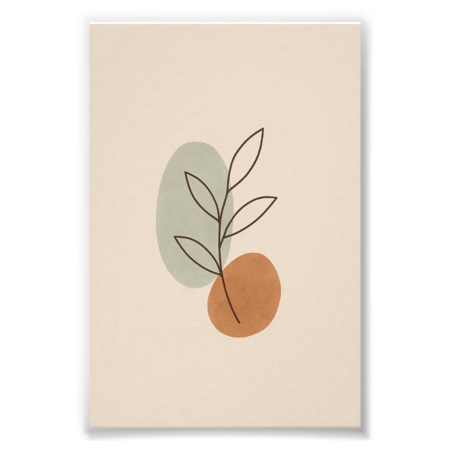 Minimalistisk Boho Löv Poster (Framsidan)