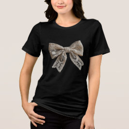 Minimalistisk Boho-moda Spetsbåge Kläder Grafik T Shirt