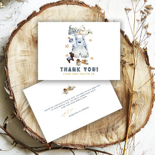 Minimalistisk Boho Ny Bebis Babyshower Klädstreck Tack Kort