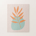 Minimalistisk Boho Pastel Blommigt Abstrakt Art Pussel<br><div class="desc">Det här pusslet med snyggt har en söt minimalistisk bild av stil blommigt i kombination med abstrakter i pastellens  rosa,  orange och akvblått.</div>