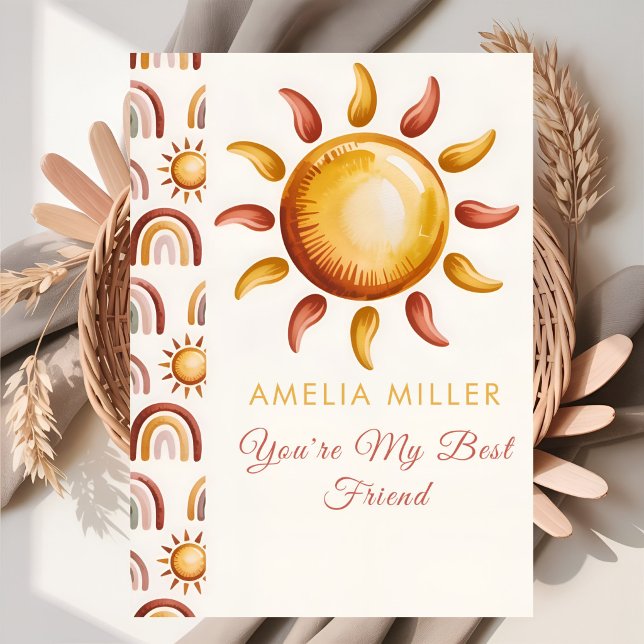 Minimalistisk Boho Regnbågsfirande Kort (Skapare uppladdad)