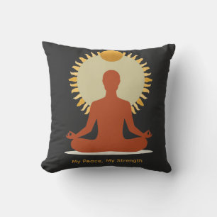Minimalistisk Boho Sol Mandala Fars Dag Kudde
