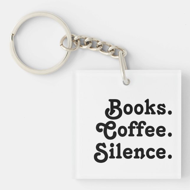 Minimalistisk Bokar-kaffesensilering, akryl-nyckel (Framsidan)