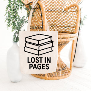 Minimalistisk bokstapel-handväska design tygkasse