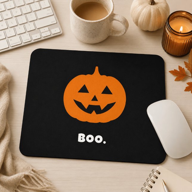 Minimalistisk BOO. Pumpa – Minimalistisk Halloween Musmatta (Skapare uppladdad)