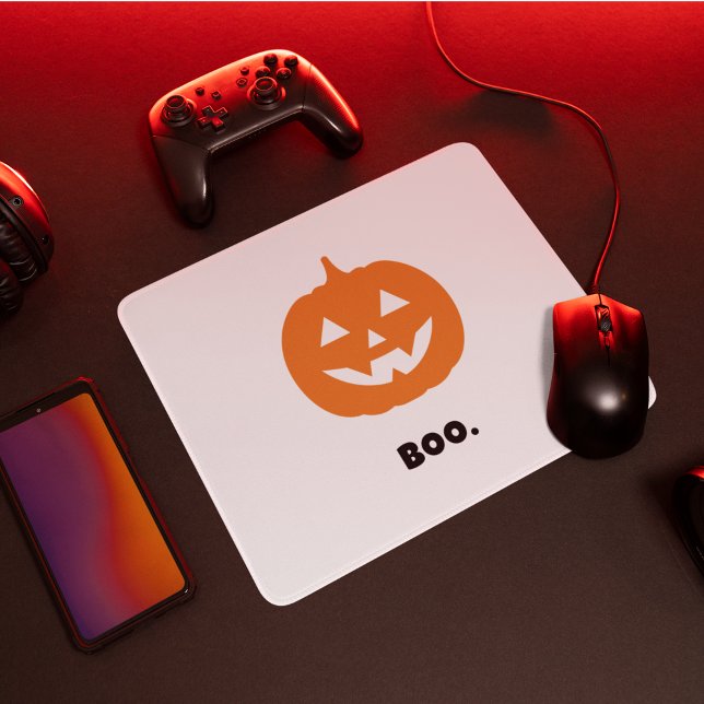 Minimalistisk BOO. Pumpkin - Minimalist Halloween Musmatta (Skapare uppladdad)