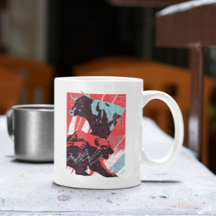 Minimalistisk börs tjur och björn diagram kaffemugg