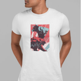 Minimalistisk börs tjur och björn diagram t shirt