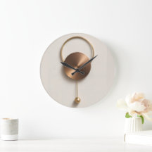 Minimalistisk Borstad Brons Skulptural Akryl Väggy