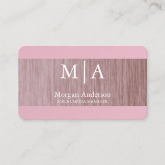 Minimalistisk borstad metall silverstil profession visitkort