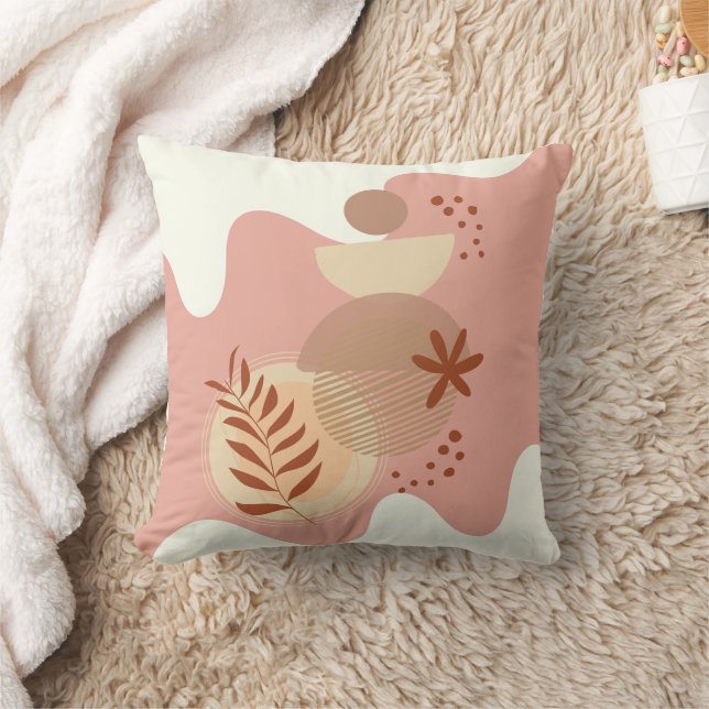 Minimalistisk botanisk Abstrakt II Dekorativ kudde (Filt)