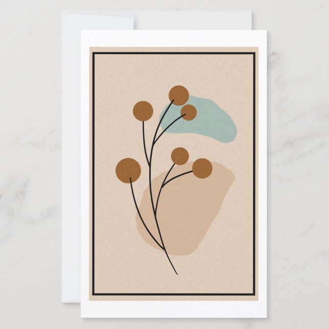 Minimalistisk Botanisk Abstrakt Natur Estetik (Framsida)