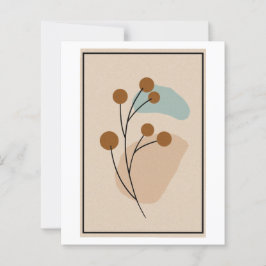 Minimalistisk Botanisk Abstrakt Natur Estetik