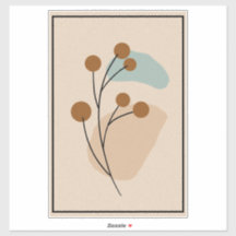 Minimalistisk Botanisk Abstrakt Natur Estetik
