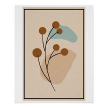 Minimalistisk Botanisk Abstrakt Natur Estetik
