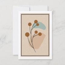 Minimalistisk Botanisk Abstrakt Natur Estetik