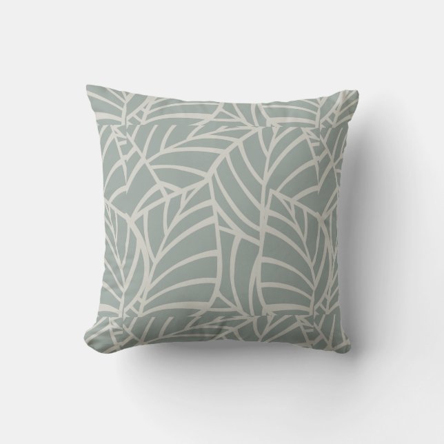 Minimalistisk Botanisk Ådror Kuddcover Kudde (Framsida)
