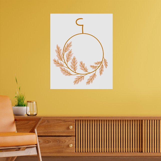 Minimalistisk botanisk andningsmodern Neutralt Poster (Skapare uppladdad)
