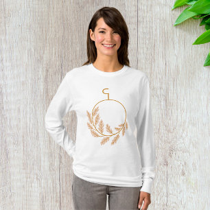 Minimalistisk botanisk andningsmodern Neutralt T Shirt