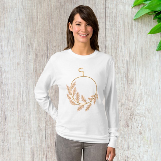 Minimalistisk botanisk andningsmodern Neutralt T Shirt (Skapare uppladdad)