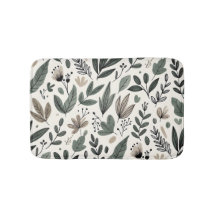 Minimalistisk botanisk blad- och knoppdesign