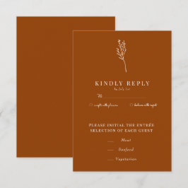 Minimalistisk botanisk Blommigt | Flower Chic Bröl OSA Kort