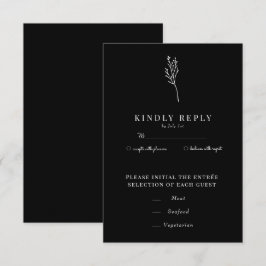 Minimalistisk botanisk Blommigt | Flower Chic Bröl OSA Kort