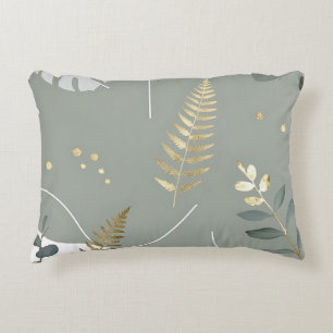 Minimalistisk botanisk design - Modern naturinspir Prydnadskudde