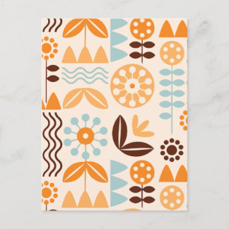 Minimalistisk botanisk helg vykort