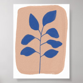 Minimalistisk botanisk illustration poster