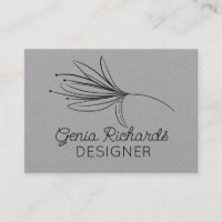 Minimalistisk botanisk lilja blom designer grå
