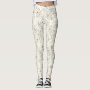 Minimalistisk botanisk linjekonst mönster (1) leggings