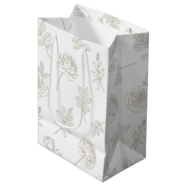 Minimalistisk botanisk linjekonst mönster (8) (Framsidan Vinklad)