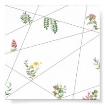 “Minimalistisk botanisk linjekonstaffisch – Modern