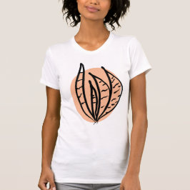 Minimalistisk Botanisk Ormplanta Boho Konst T Shirt